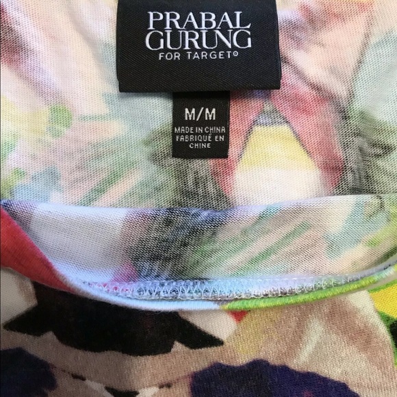 Prabal Gurung For Target Floral Print Shirt Dress M - Picture 10 of 12